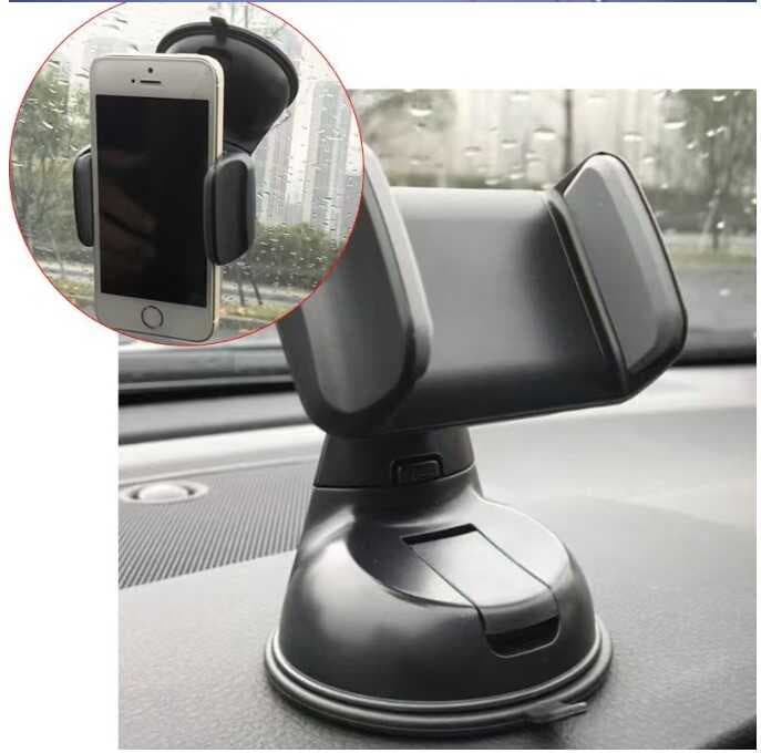 Araç İçi Torpido ve Cam Vakumlu Kısa Boy Telefon Tutucu