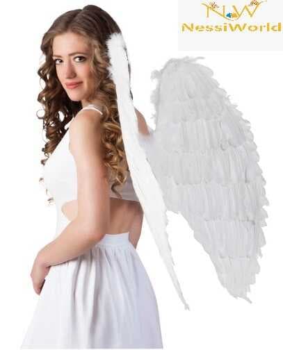 Beyaz Renkli Büyük Boy Melek Kanadı 55x80 cm