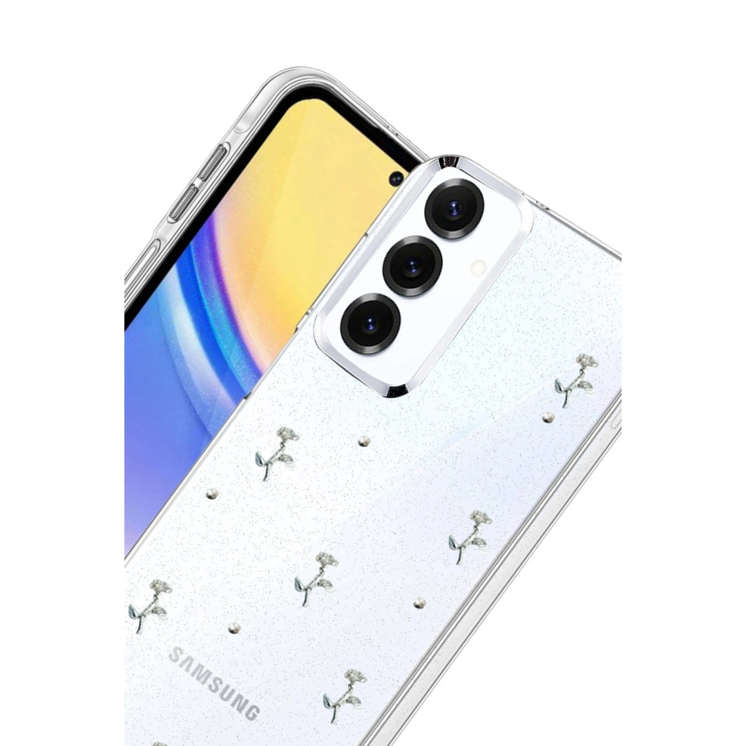 Samsung Galaxy S25 Fiyonk Desenli Kapak - Desen 4