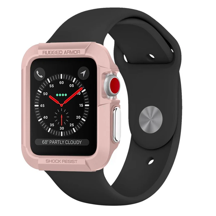 Ally Apple Watch SE/6-5-4 44MM Şok Darbe Onleyici Silikon Kılıf-(5775)