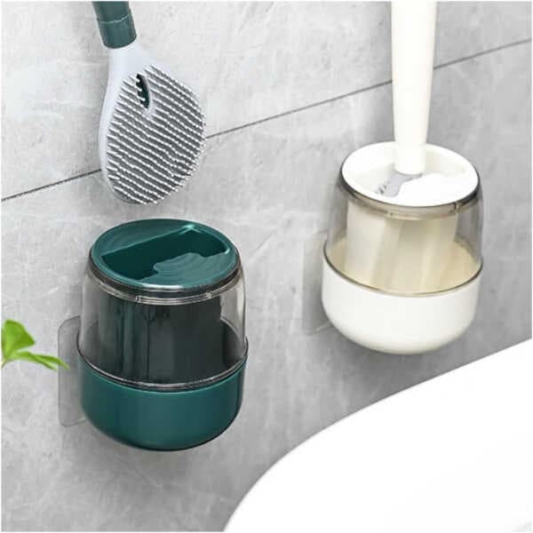 Hazneli Silikon Tuvalet Temizleme Fırçası