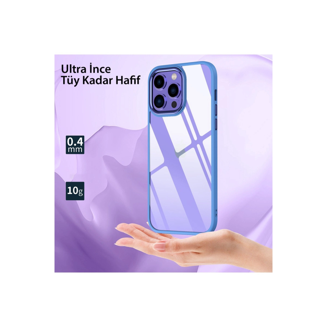 Apple İphone 14 Pro Kılıf Power Silikon - Lila