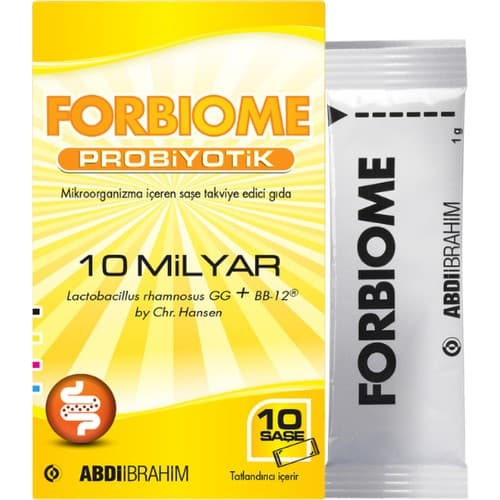 ABDİ İBRAHİM Forbiome Probiyotik 10 Milyar 10 Saşe