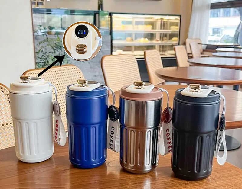 Charm Detaylı Ve Derece Göstergeli Vakumlu Mug Termos Bardak 480 ml