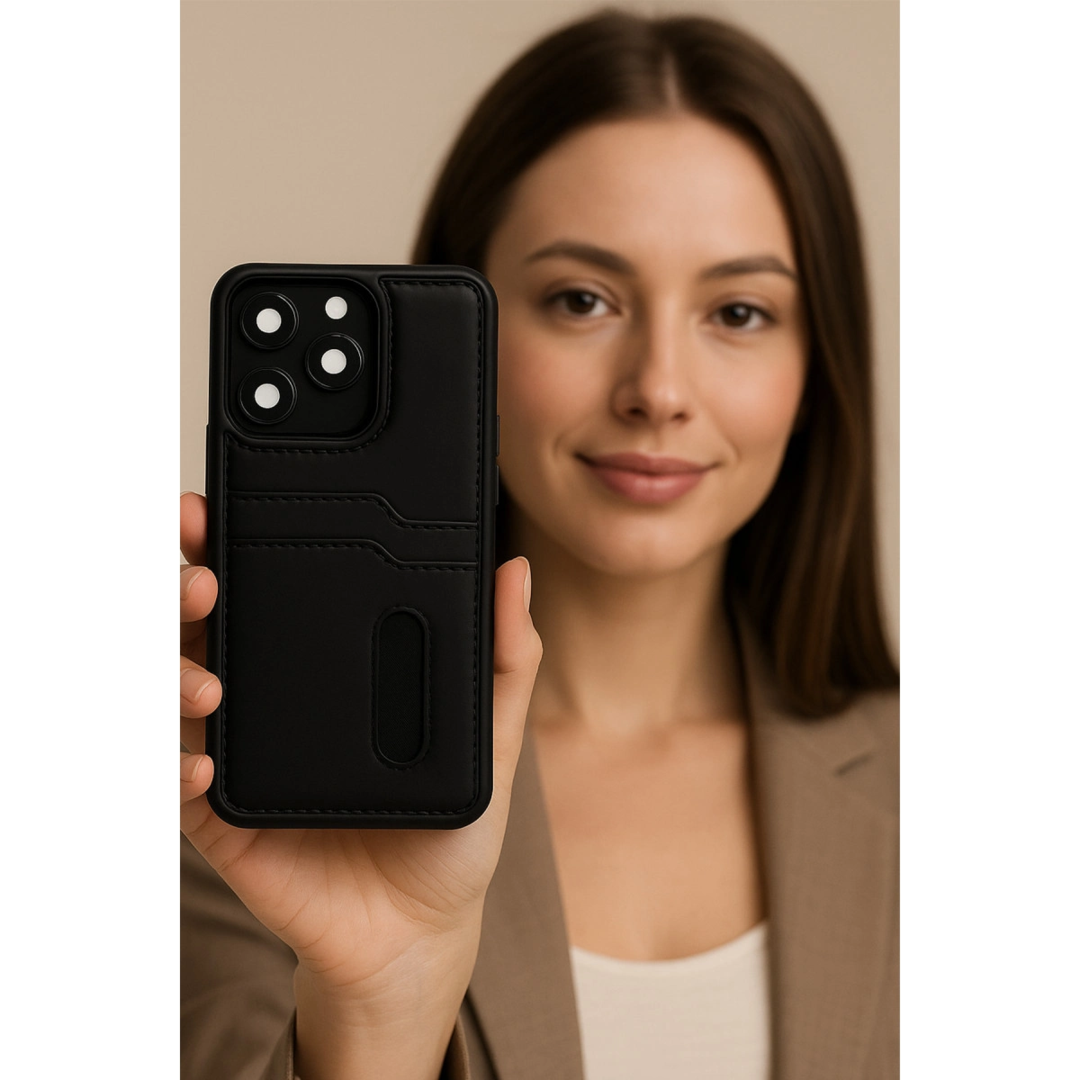 Xiaomi Redmi Note 14 4g Kılıf Sara Kartvizitli Deri Kılıf - Taba