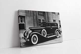 Tablosa Siyah Klasik Araba Kavas Tablo 40x70 cm KA01129