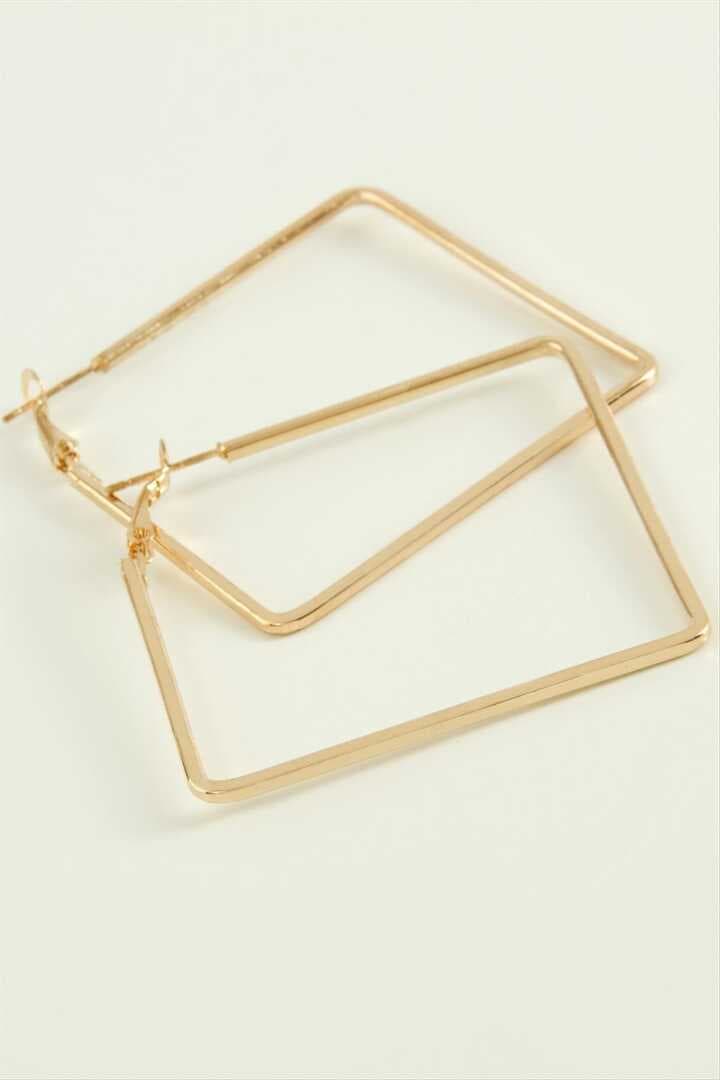 Kare Halka Küpe 4 cm