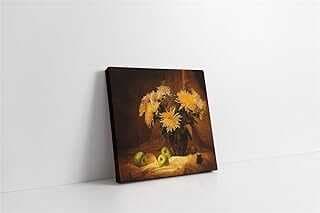 Tablosa Vazoda Sarı Çiçekler Kavas Tablo 20x20 cm KA03178