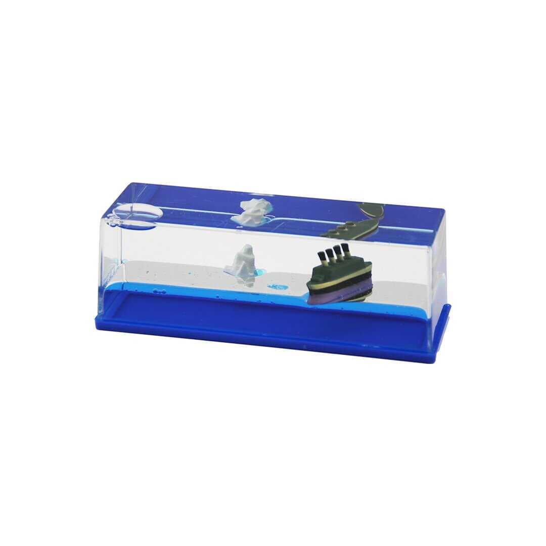 MAVİ SU GEMİ - ADA D.GEN MİKA YÜZEN BATMAYAN DEKORATİF BİBLO AKVARYUM5.2X15.2X5.3CM (5430)