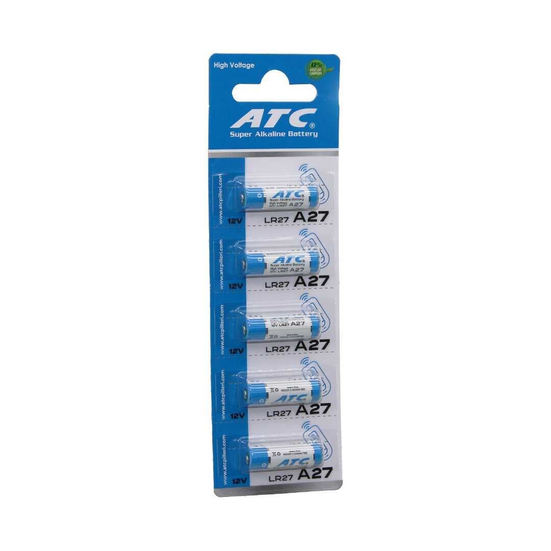 ATC SUPER ALKALİNE BATTERY A27 - 27A LR27 ARAÇ - OTO KUMANDA PİLİ 12V 5Lİ KART (5430)