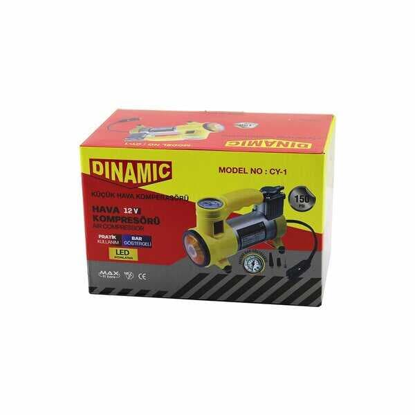 OTO - ARAÇ HAVA KOMPRESÖRÜ KAMYON - OTOBÜS - DC/12V-13.5V - 15Amp - 150PSI - BAR GÖSTERGE - LED AYDINLATMA CY-1  (5430)