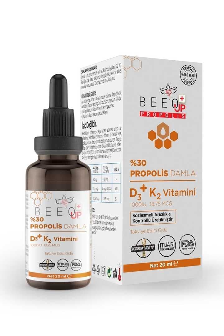 BEEO Up %30 Propolis D3+k2 Damla 20 Ml