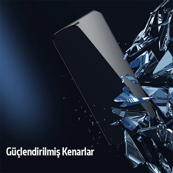 İPhone 12 Pro 2İN1 Full Glue Tempered Cam Ekran Koruyucu +Kamera Lens Set-(5775)