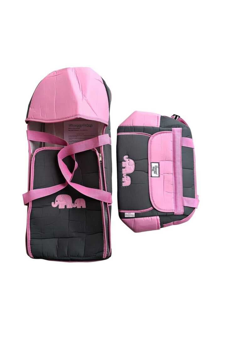 Nenny Baby Bebek Taşıma Seti (Portbebe,Bakım Çantası) - Pembe
