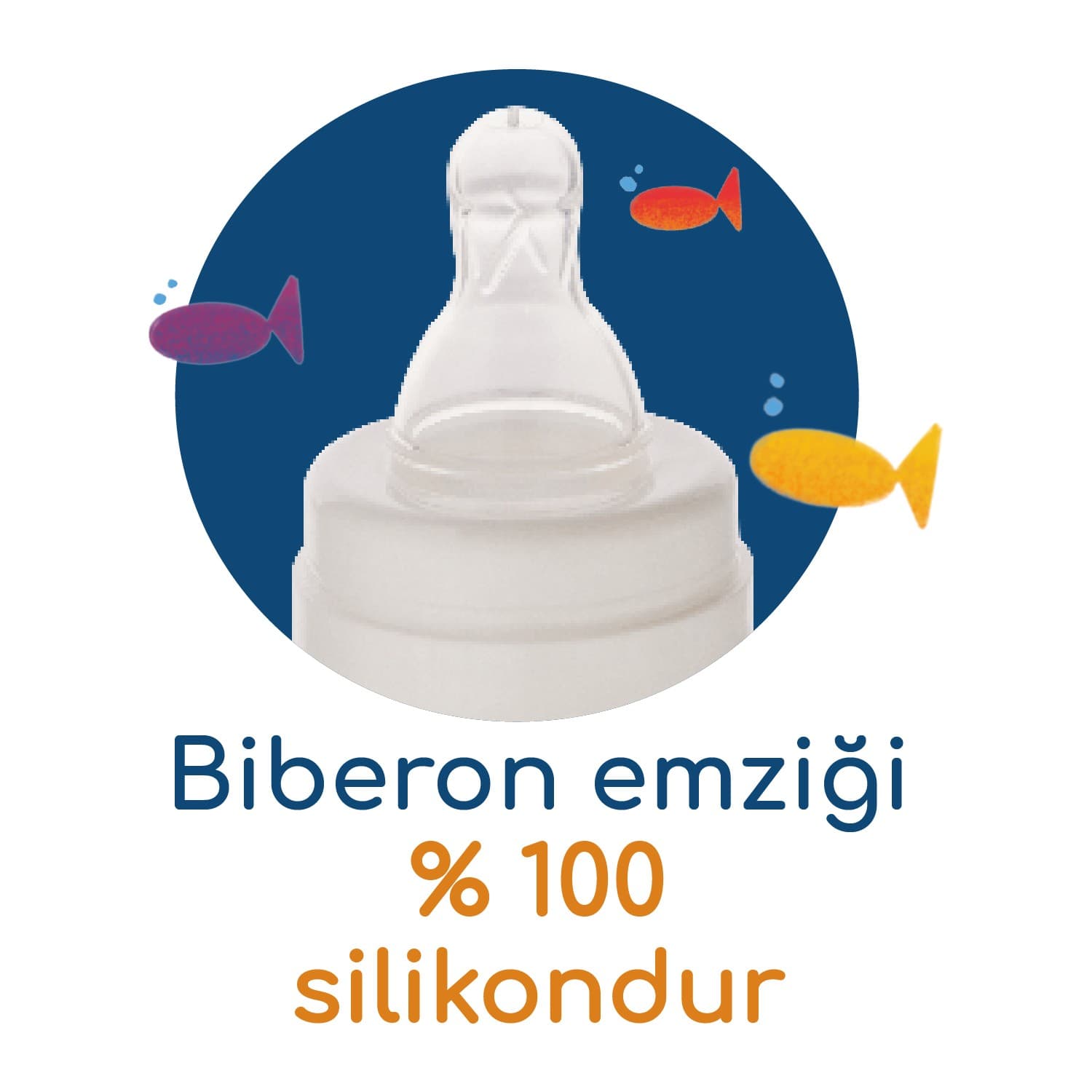 Bebedor Silikon Emzikli Desenli Kulplu Biberon 150 ml