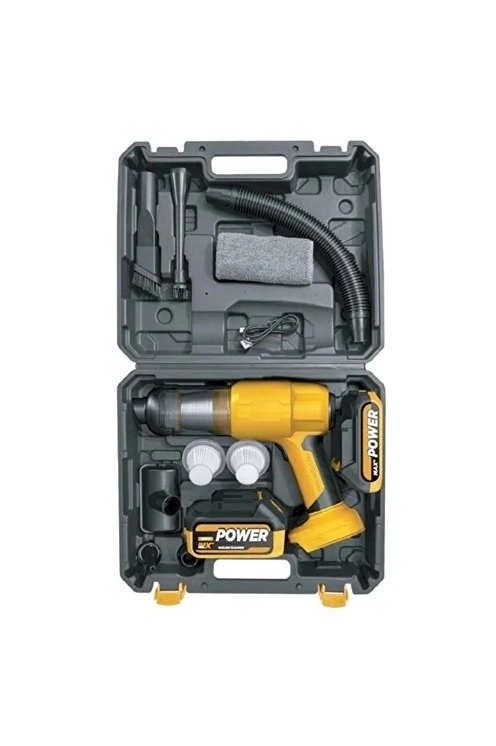 25.000mah Çift Bataryalı Auhma 20.000pa Ultra Çekim Güçlü Çantalı Araç Temizleme Süpürgesi