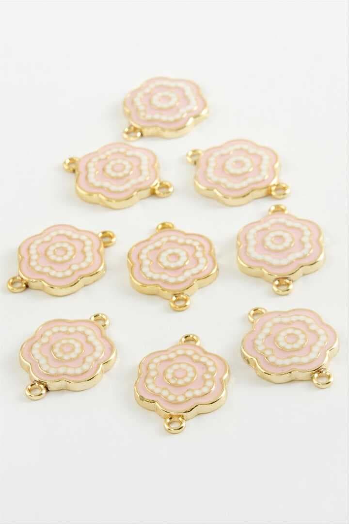 Çiçek Çift Kulplu Mineli Bileklik ve Kolye Ucu Aparatı 1 Adet