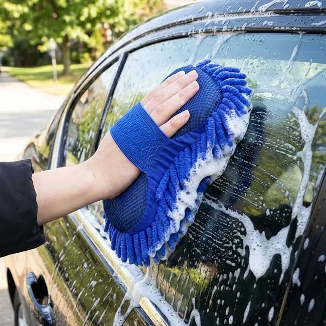 Mikrofiber Oto Yıkama Eldiveni – Kalın Süngerli Araç Temizleme Bezi, Araba Yıkama Eldiveni (5430)