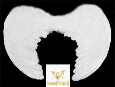 Beyaz Renkli Küçük Boy Bebek Melek Kanadı 30x45 cm