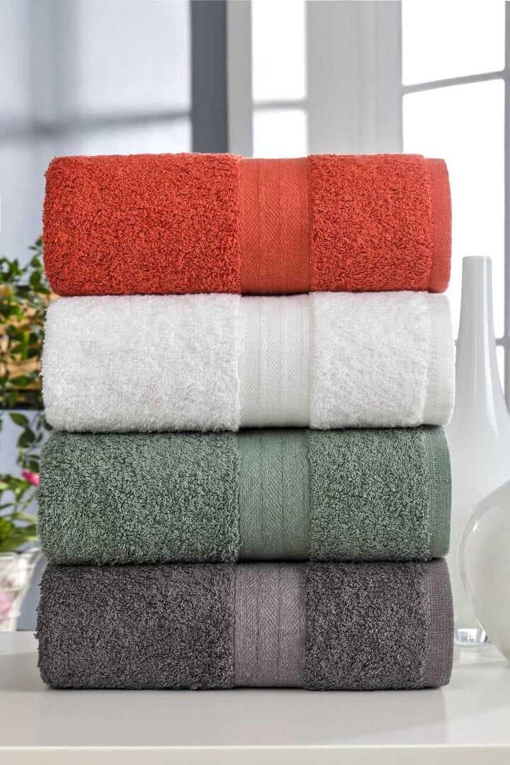 4 lü El Yüz Havlu Takımı %100 Pamuklu Matiz Yeki