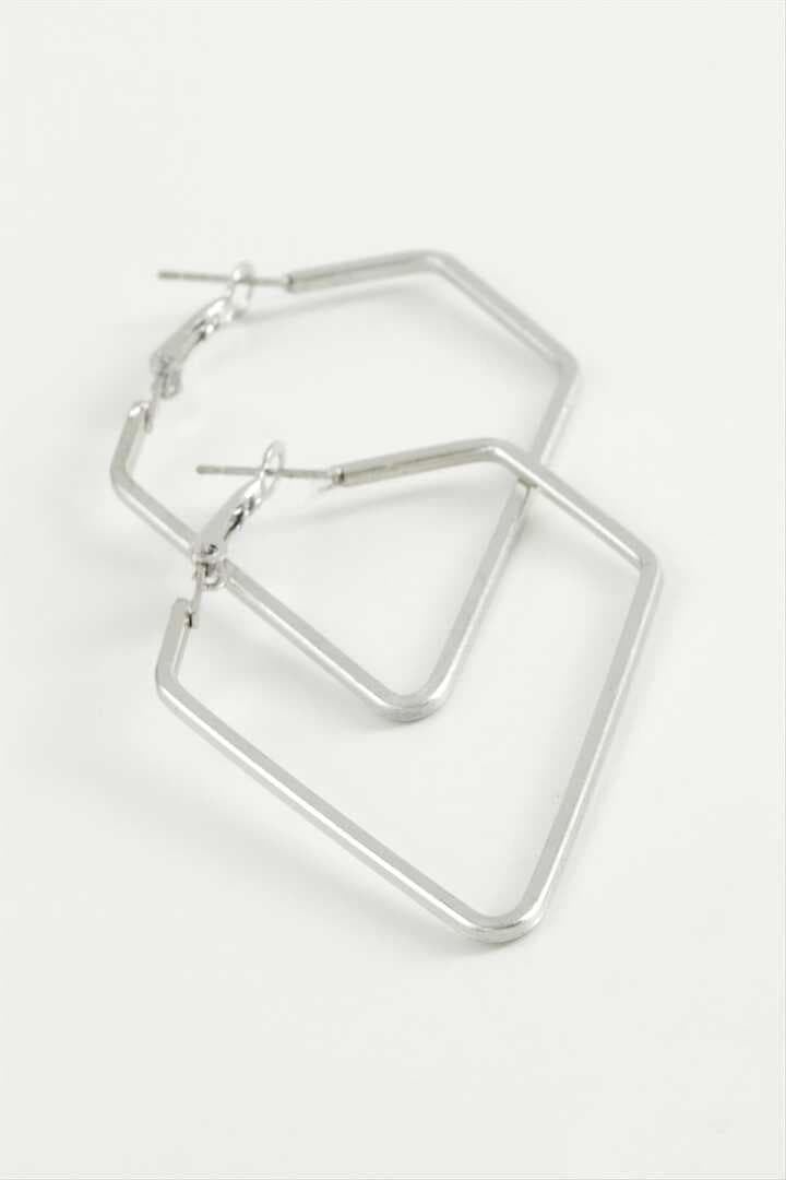 Dörtgen Halka Küpe 4,5 cm