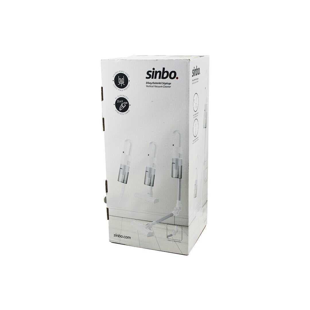 Sinbo Dikey Elektrikli Süpürge - Beyaz - 500W - Ergonomik Tasarım