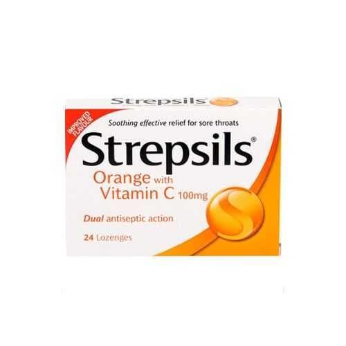 Strepsils C Vitaminli Portakal Aromalı 24 Pastil