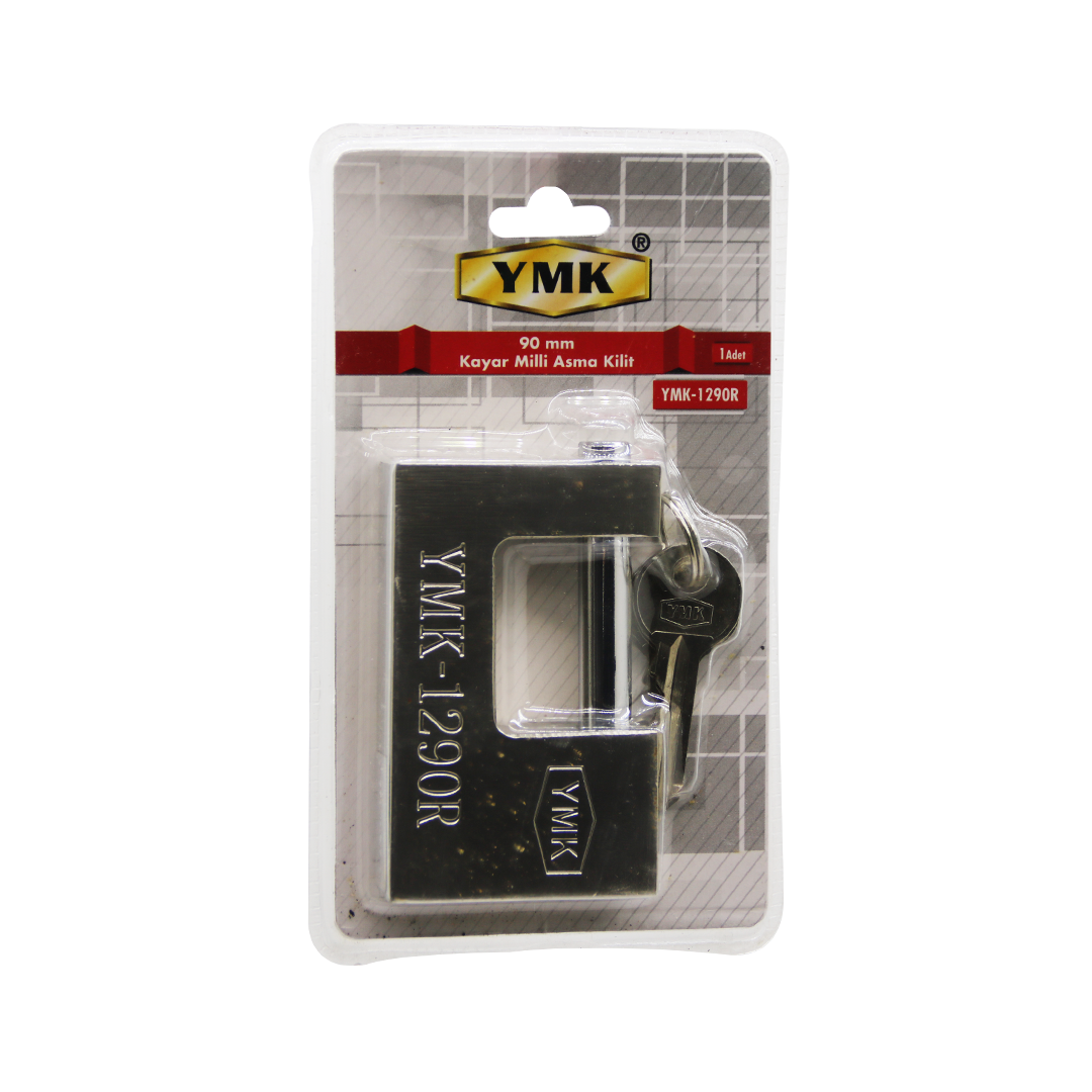 90MM GRİ KAYAR MİLLİ ASMA KİLİT (5430)