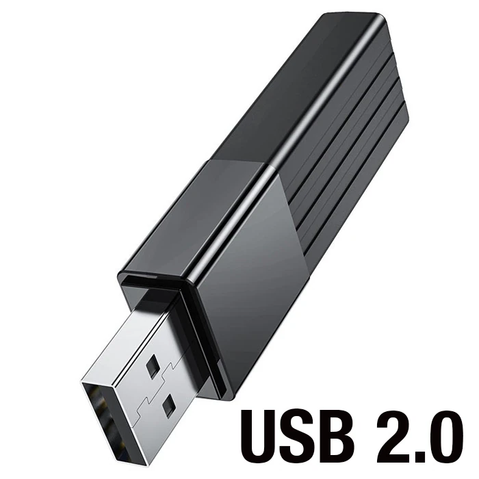 HOCO HB20 2in1 Hafıza Kart Okuyucu USB 2.0 Çevirici Adaptör-(5775)