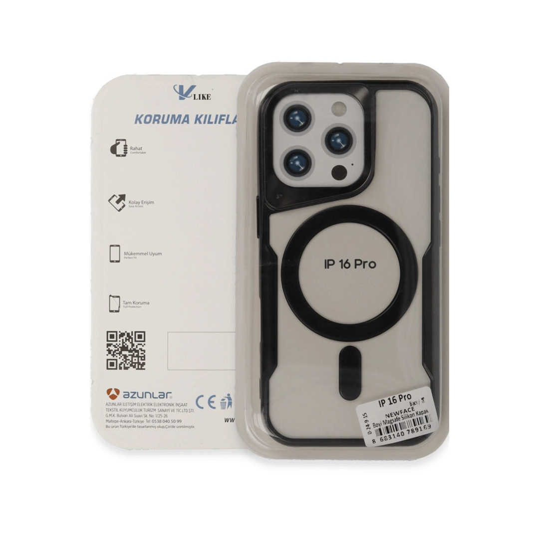 Apple İphone 16 Pro Max Kılıf Boyi Magsafe Silikon Kapak - Derin Mor