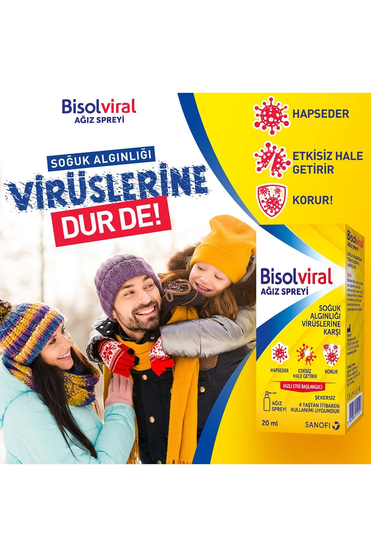 Bisolviral Ağız Spreyi 20 Ml