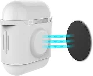 McStorey AirPods Kılıf AirPods 1-2. Nesil ile Uyumlu Mıknatıslı Kemer Klipsli PT09 Beyaz