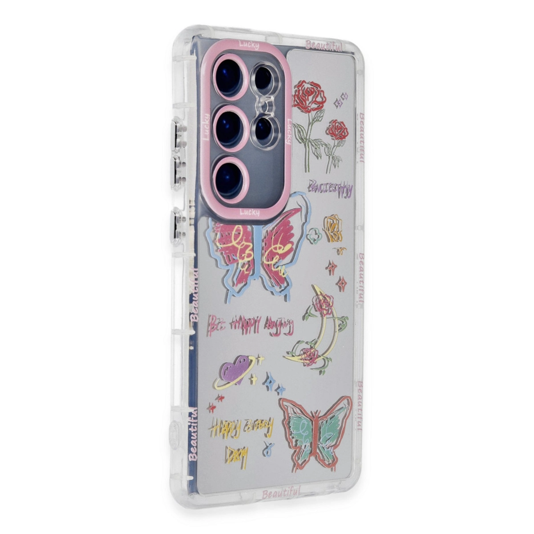 Samsung Galaxy S23 Ultra Kılıf Reflexion Desenli Kapak - Desen 8
