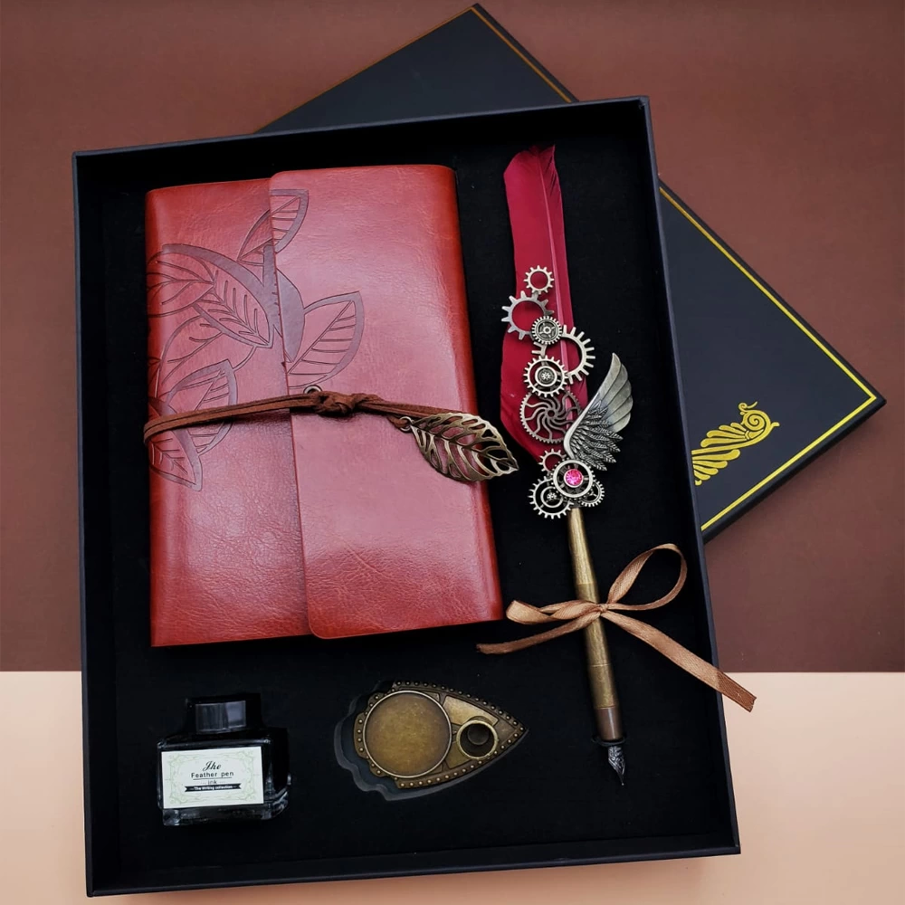 Divit Hokka Defter Ve Tüylü Kalem Seti