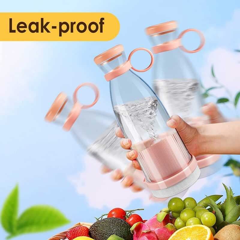 Taşınabilir Blender Taşınabilir Mini Hızlı Blender 350ml Meyve Sıkacağı Kupası Kablosuz Şarjlı Smoothie Milkshake Suyu Bebek Maması için 4 Bıçaklı (4767)