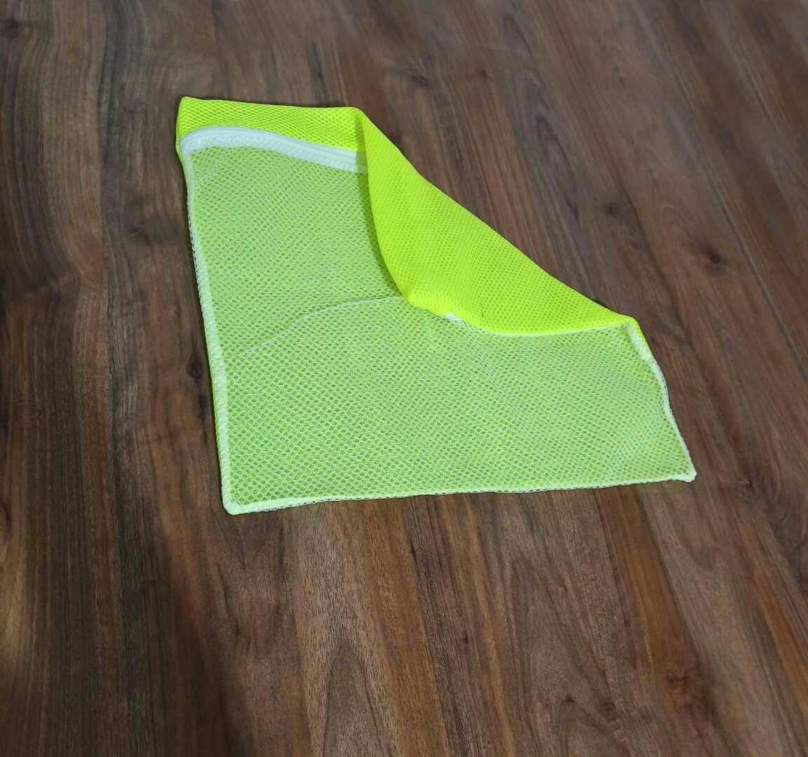 Sarı- Fermuarlı - Hassas Çamaşır Terlik  Ayakkabı Yıkama Filesi Büyük Boy (477477)