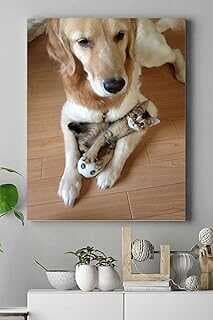 (16517) Kedi Köpek Hayva Kavas Tablo 21 x 30