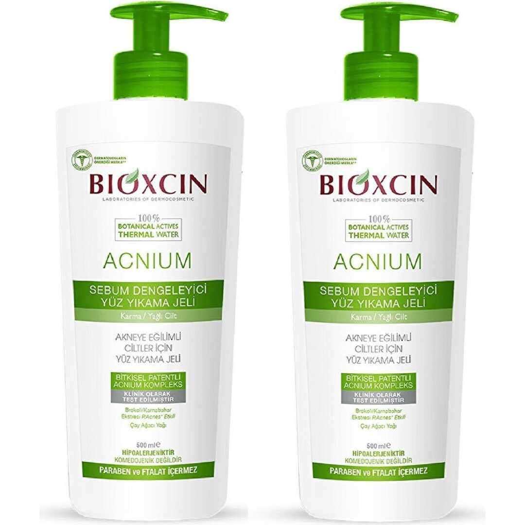 Bioxcin Acnium Sebum Dengeleyici Yüz Yıkama Jeli 500 ML X 2 ADET