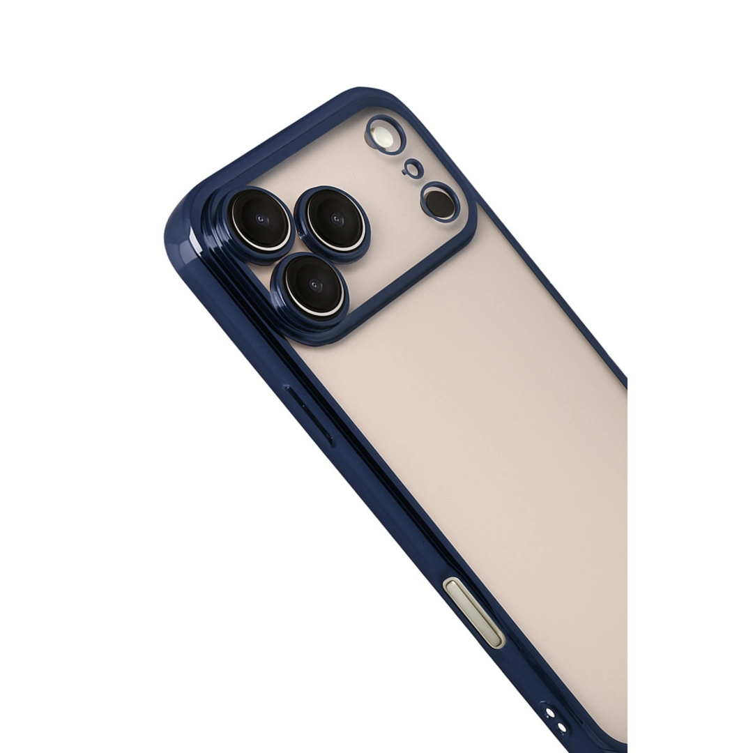 Apple İphone 17 Pro Razer Lensli Silikon - Lacivert