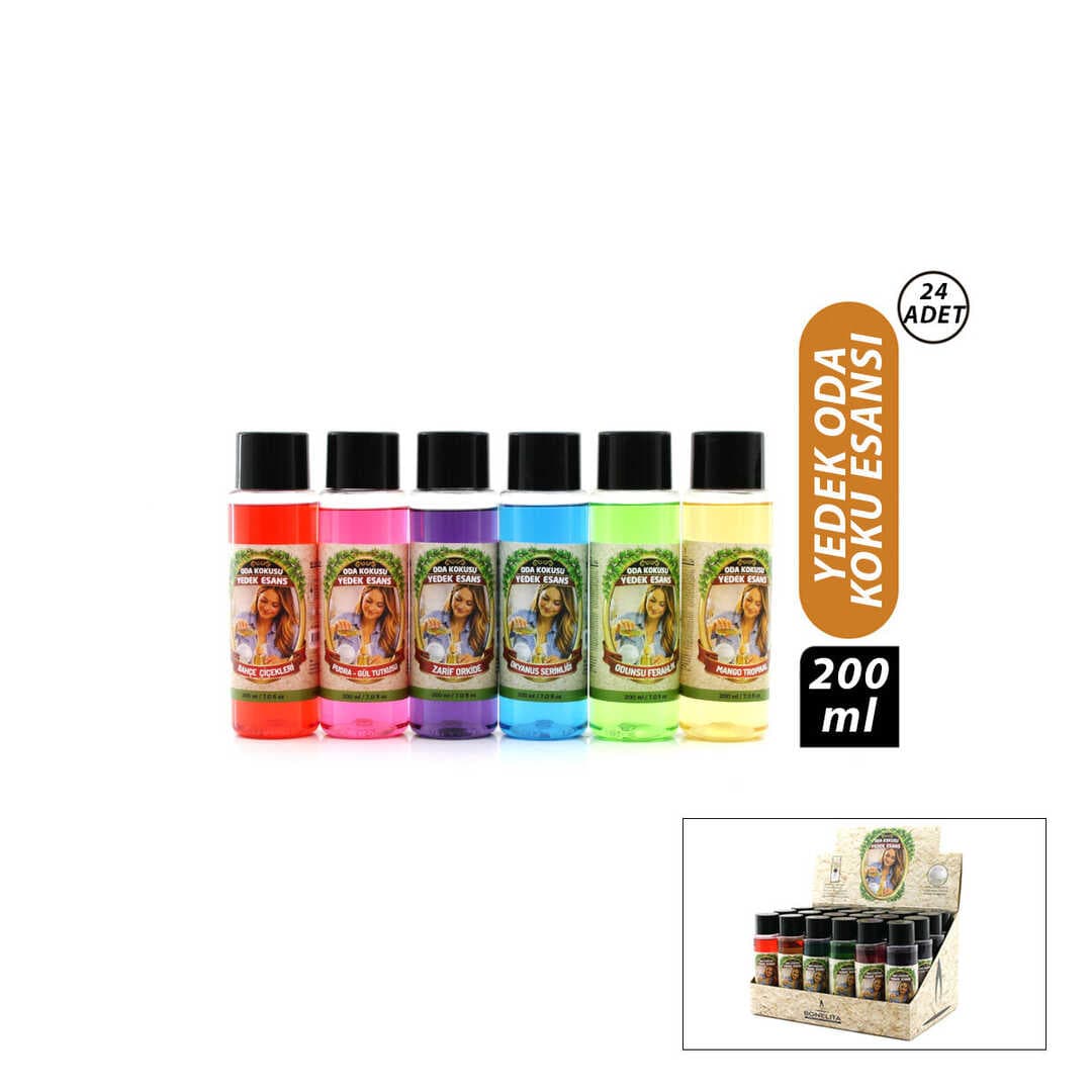24 ADET 200ML MİX ODA KOKUSU YEDEK ESANS (5430)