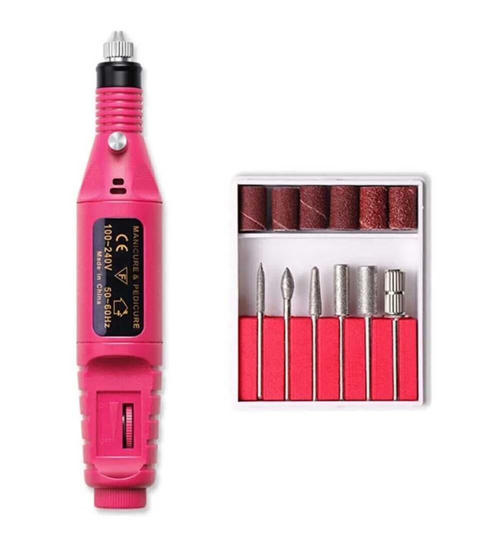 Elektrikli Manikür Pedikür Törpüsü Profesyonel Bakım Süsleme Elektrikli Tırnak Törpü Makinesi (5430)