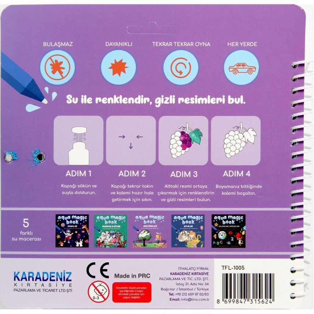 Aqua Magic Mevsimler Sihirli Boyama Kitabı
