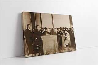 Tablosa Atatürk Sııfta Ders Dilerke Kavas Tablo 75x100 cm KA02112