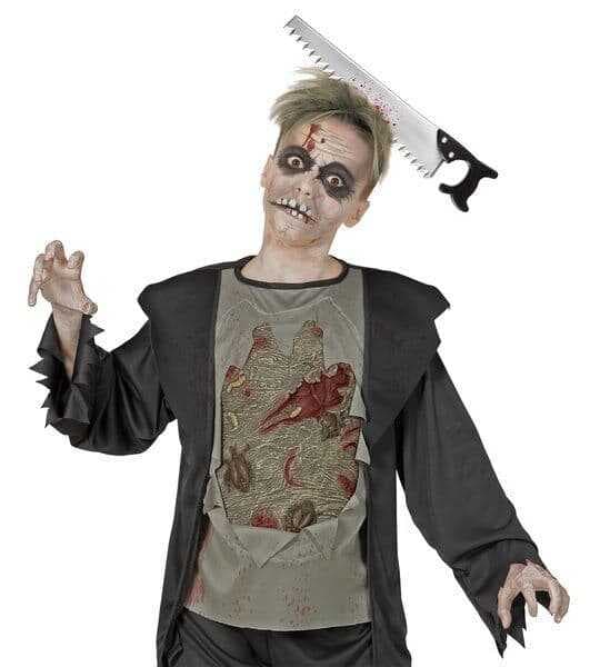 Nessiworld Kafaya Saplanmış Halloween Kanlı Testere Şaka Tacı