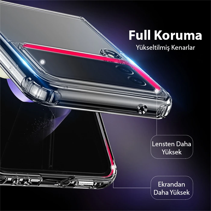 Dux Ducis Crystal Clin Series Samsung Galaxy Z Flip4 5G Shockproof Şeffaf Silikon Kılıf-(5775)