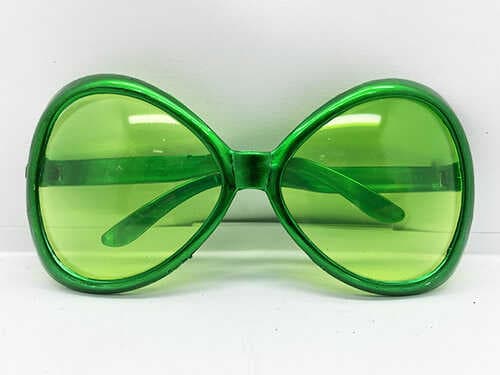 Yeşilçam Temalı Parti Gözlüğü Yeşil Renk 7x16 cm (5430)
