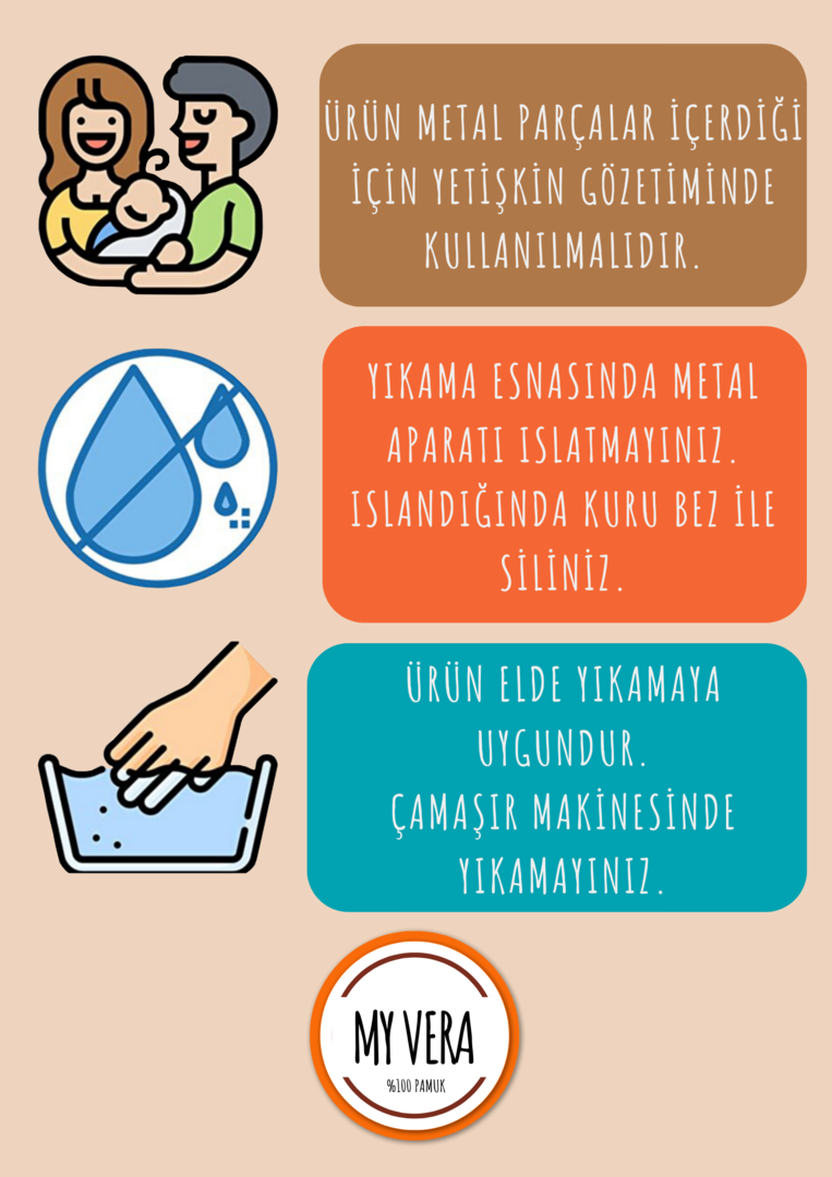 HAKİ - GRİ Emzik Askısı Seti