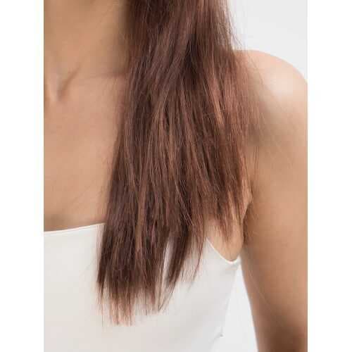 Kahve Renk Uzun Düz Parti Peruğu - Uzun Kahverengi Peruk