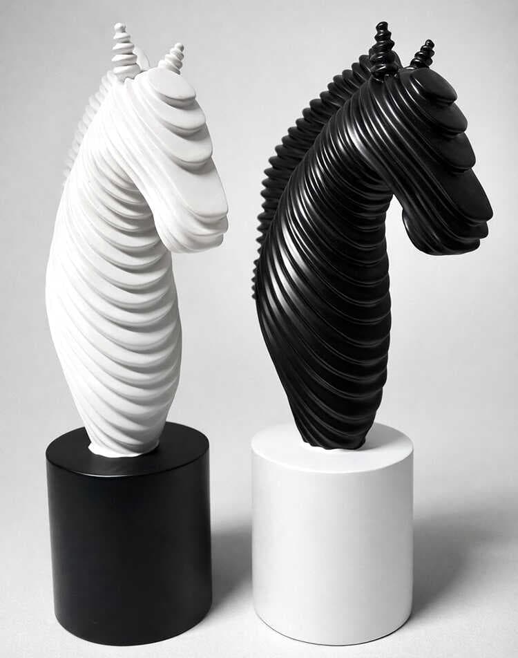 25x14 cm Özel Tasarım Polyester At Büstü