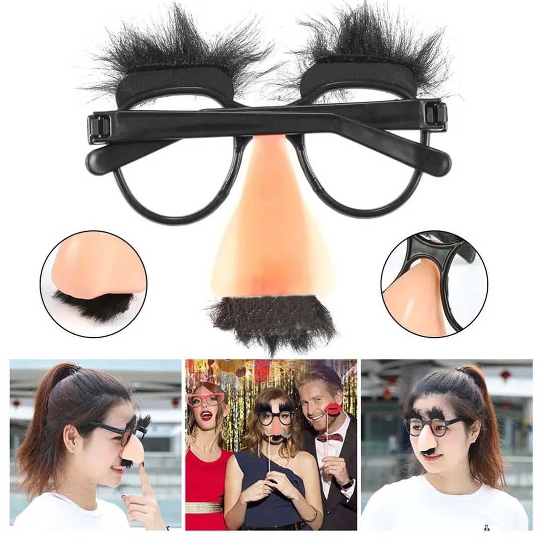 Eğlenceli Kılık Değiştirme Kaş Bıyık Mizah Gözlüğü 9x13 cm (5430)
